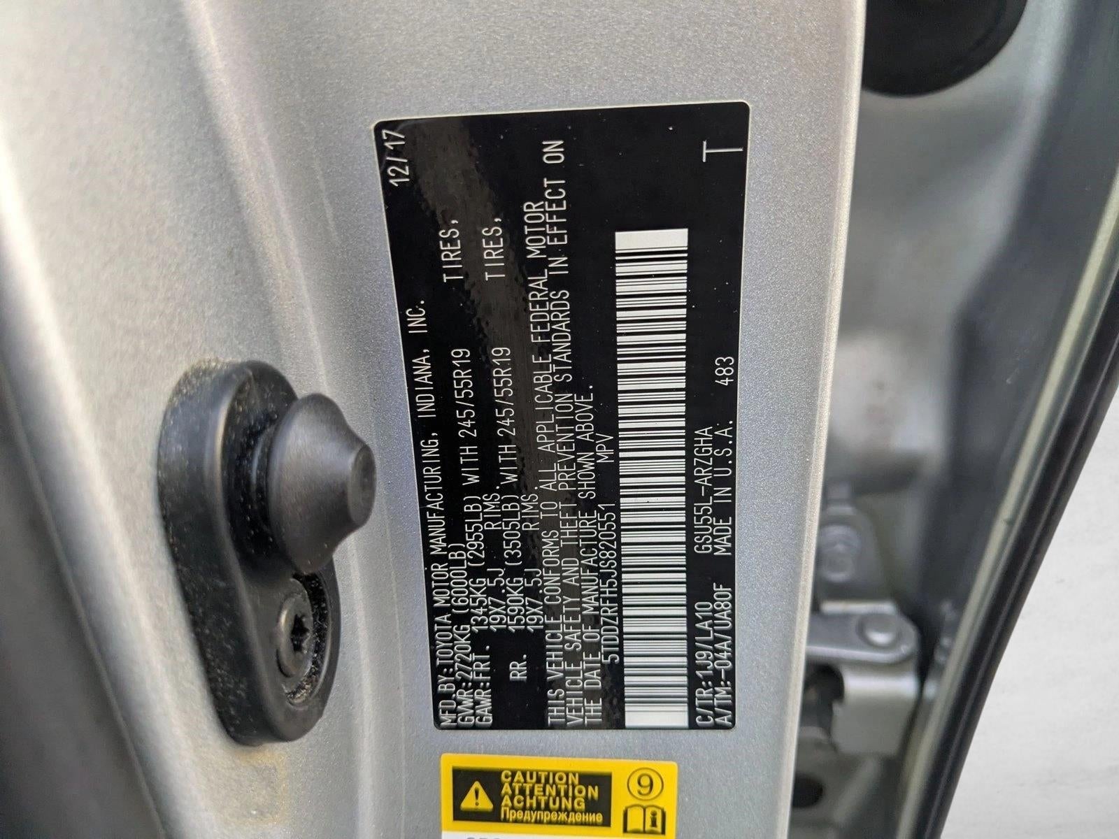 2018 Toyota Highlander Limited Platinum V6 AWD (Natl)