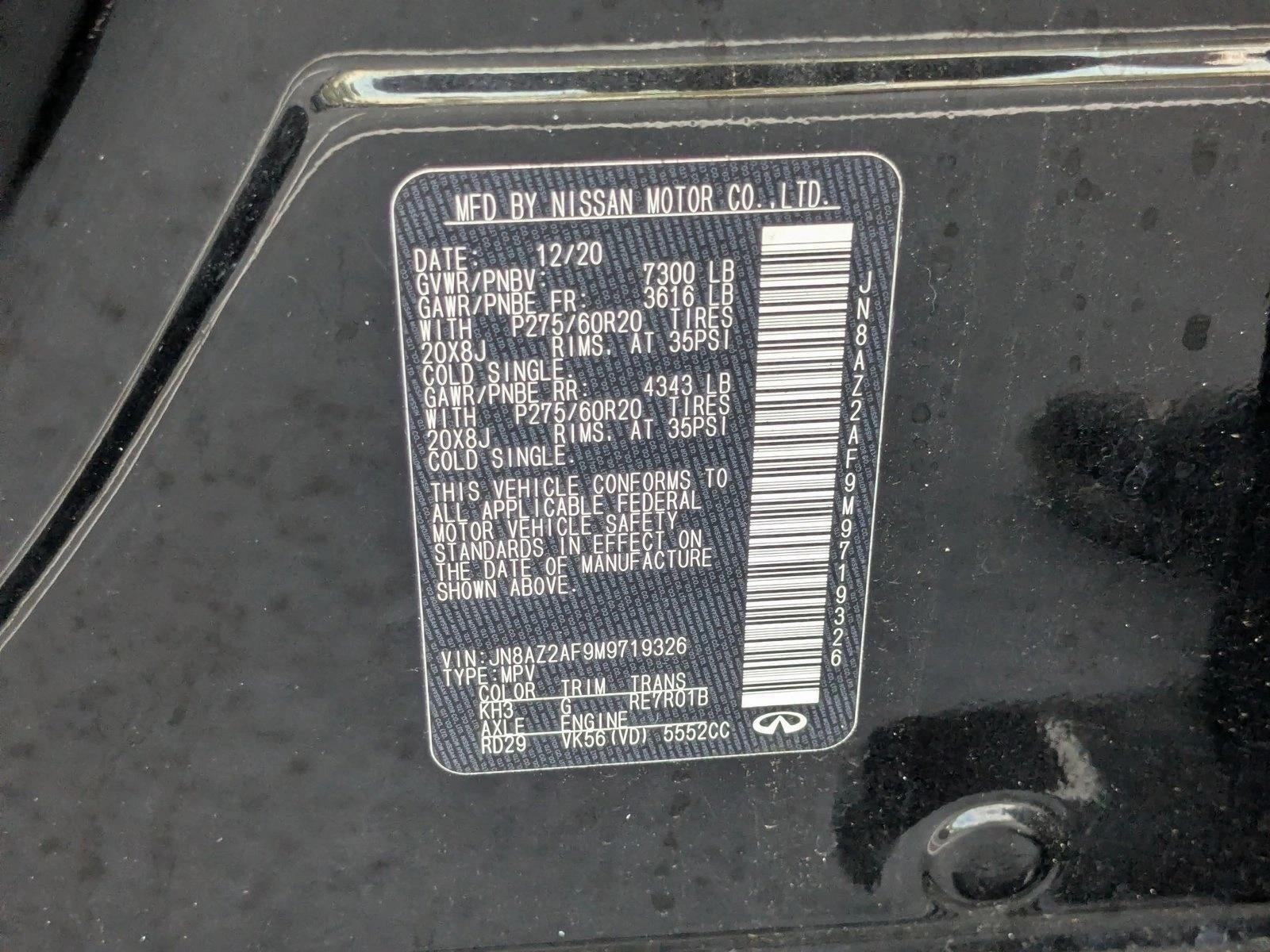 2021 INFINITI QX80 LUXE