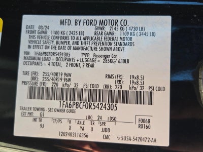 2024 Ford Mustang GT Premium Fastback