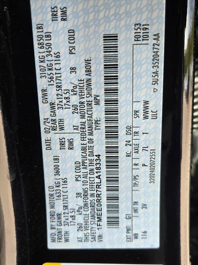 2024 Ford Bronco Raptor 4 Door Advanced 4x4