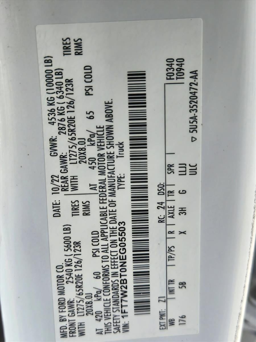 2022 Ford Super Duty F-250 SRW LARIAT 4WD Crew Cab 6.75' Box