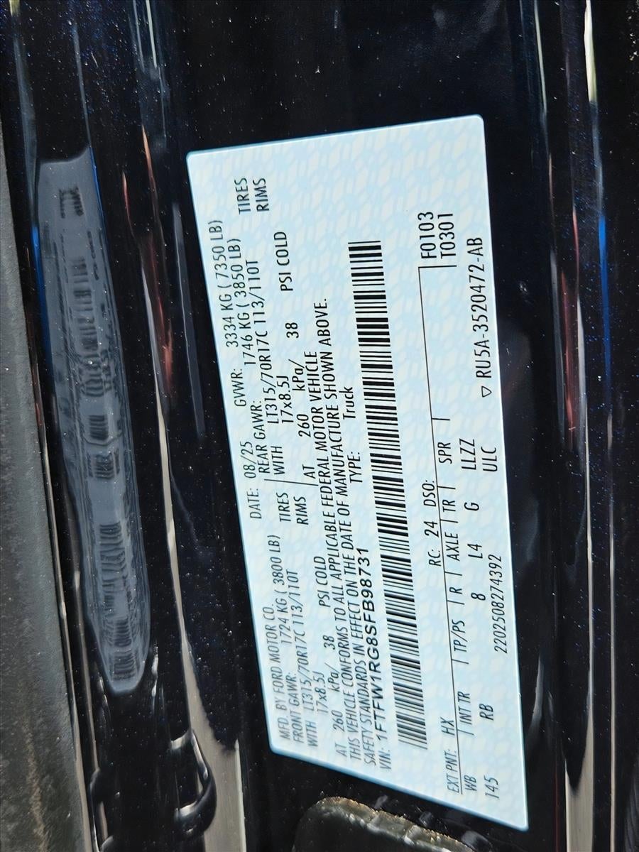2025 Ford F-150 Raptor 4WD SuperCrew 5.5' Box