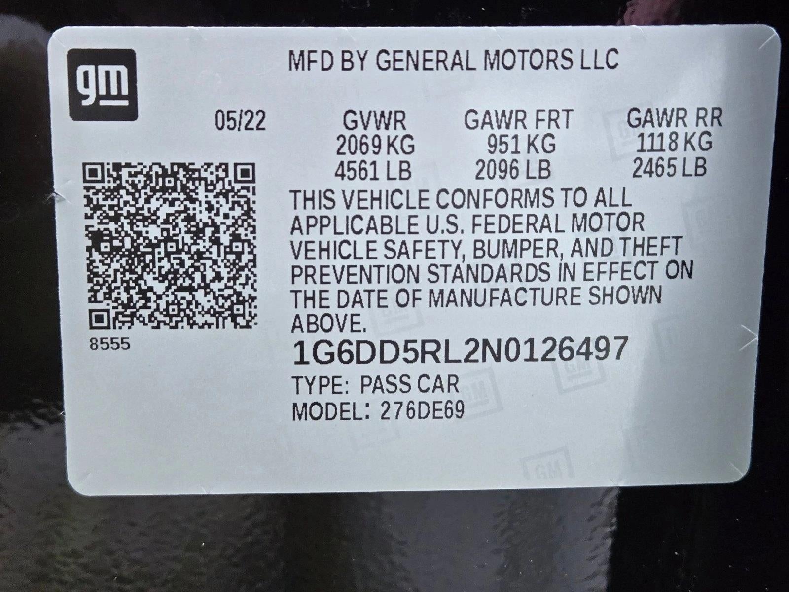 2022 Cadillac CT4-V 4dr Sdn
