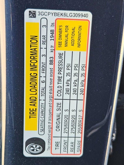 2020 Chevrolet Silverado 1500 Crew Cab Short Box 4-Wheel Drive Custom