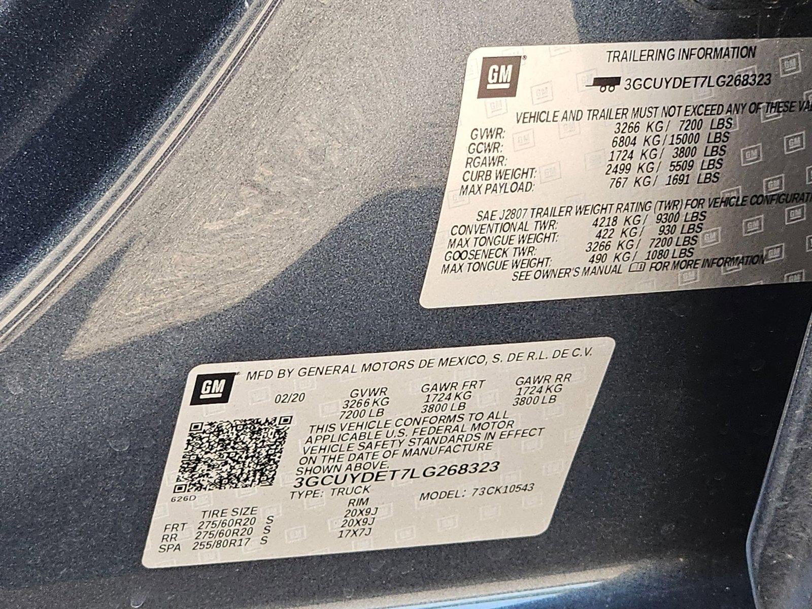 2020 Chevrolet Silverado 1500 Crew Cab Short Box 4-Wheel Drive LT