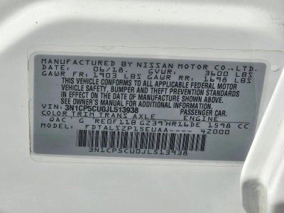 2018 Nissan Kicks SV FWD