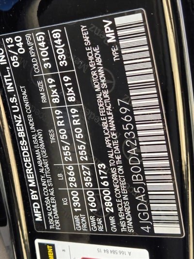 2013 Mercedes-Benz M-Class ML 350 SUV