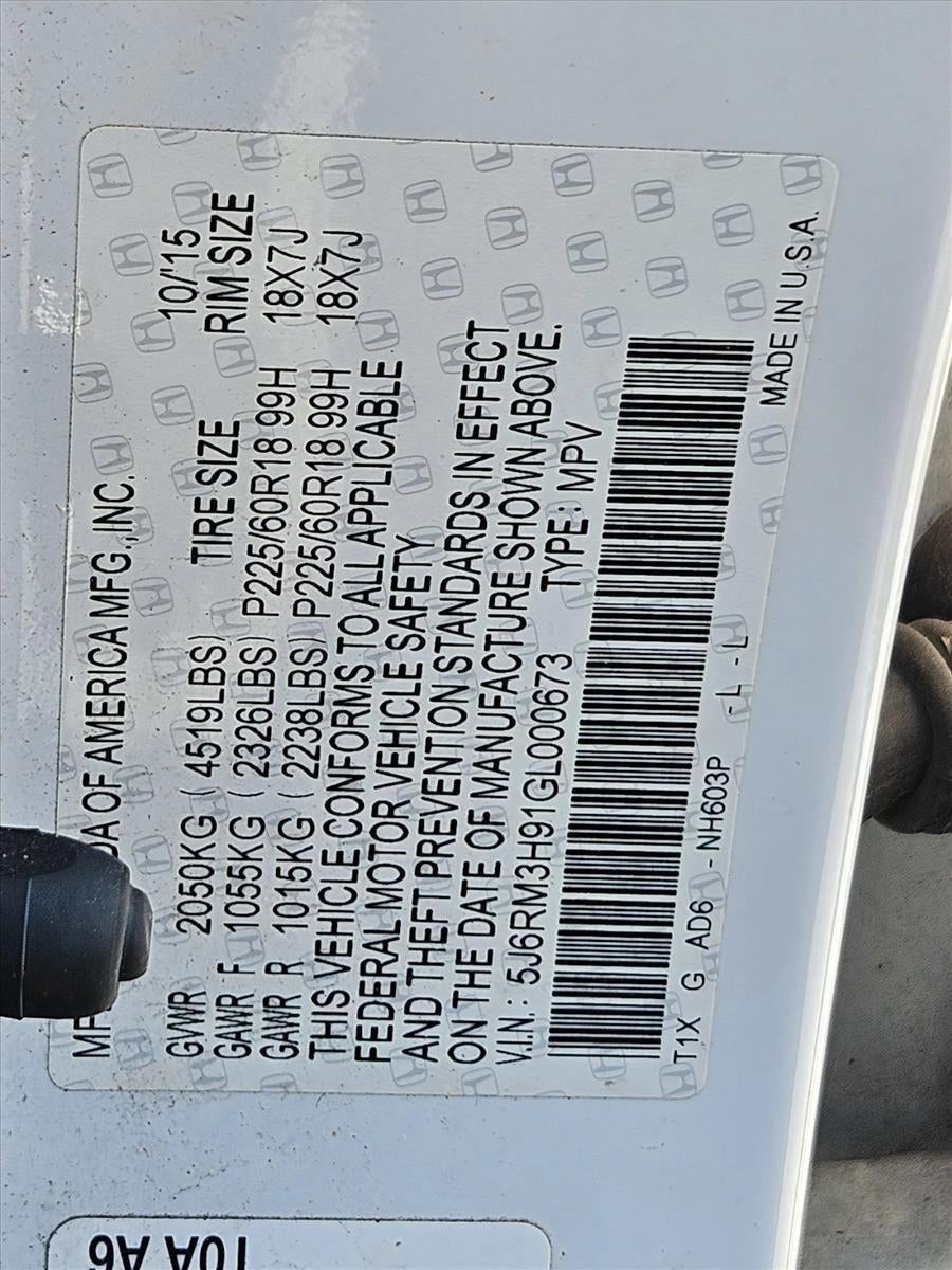 2016 Honda CR-V Touring 2WD