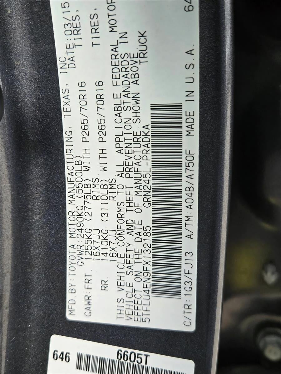 2015 Toyota Tacoma 4WD Double Cab Short Bed V6 Automatic (Natl)