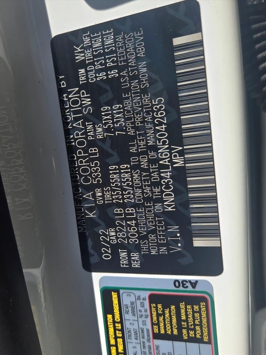 2022 Kia EV6 Wind RWD