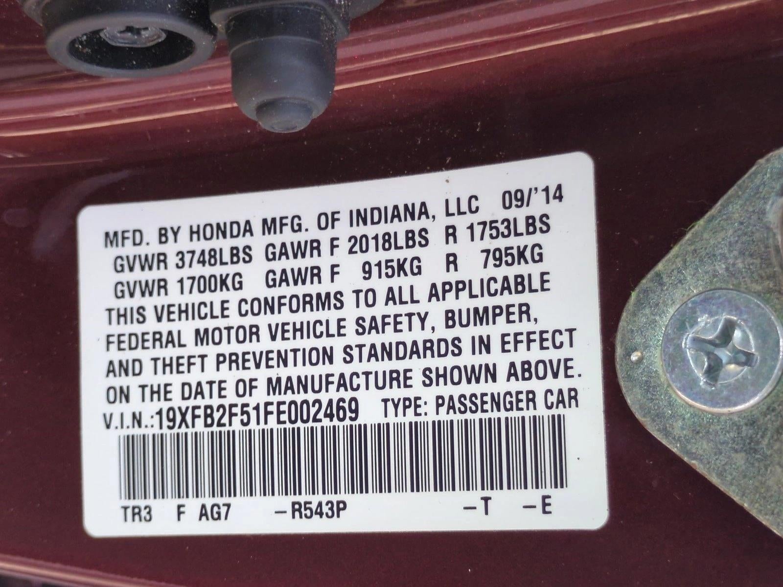 2015 Honda Civic Sedan LX CVT