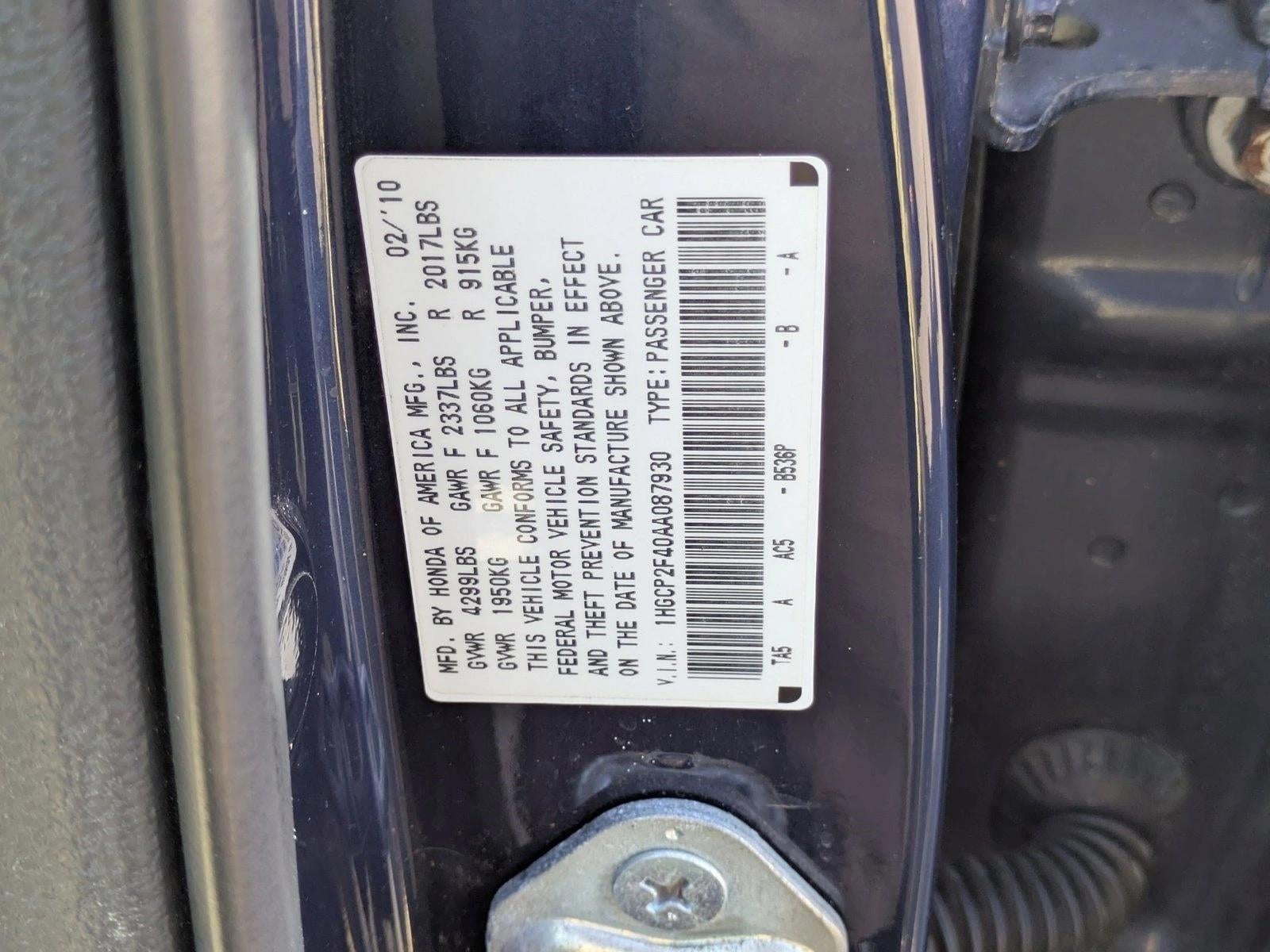 2010 Honda Accord Sedan LX-P Automatic