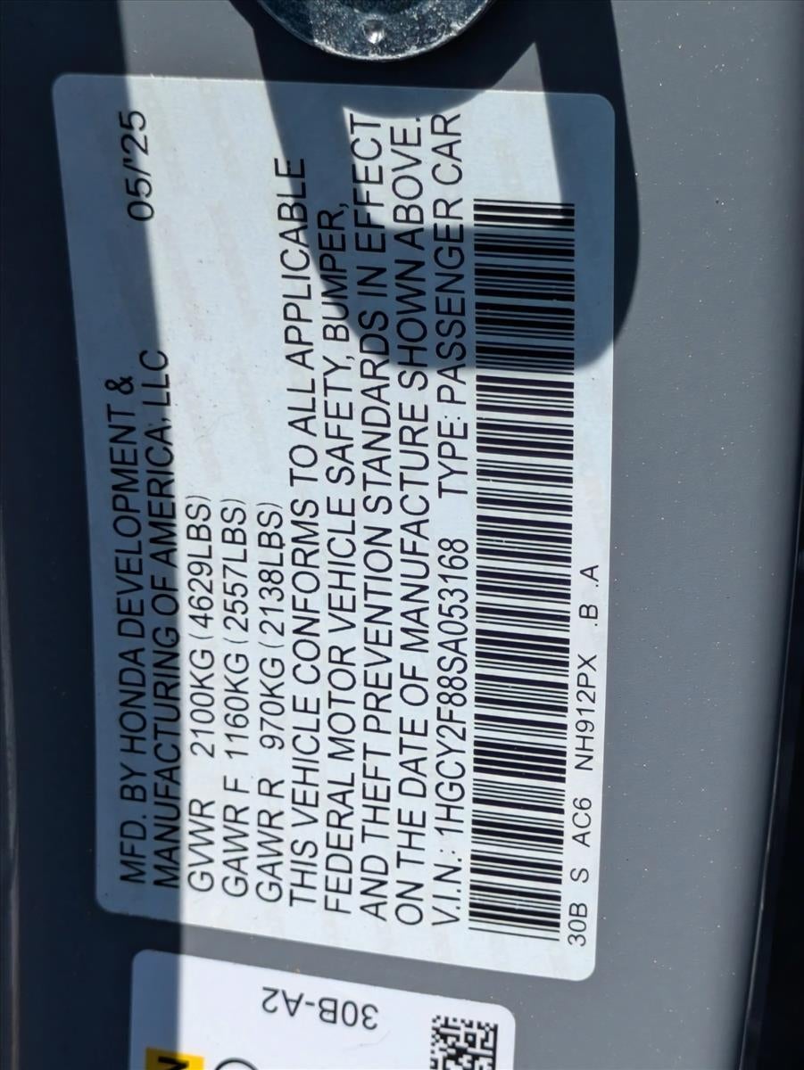 2025 Honda Accord Hybrid Touring Sedan