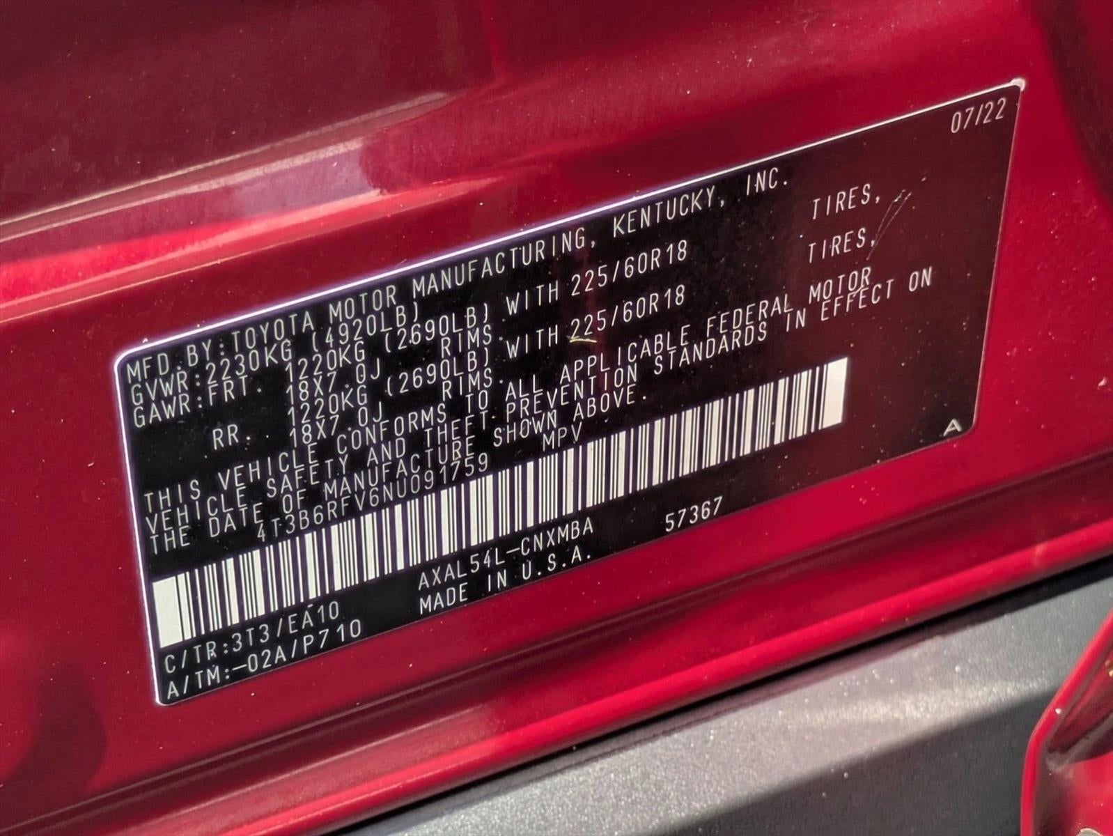 2022 Toyota RAV4 Hybrid XLE Premium AWD (Natl)