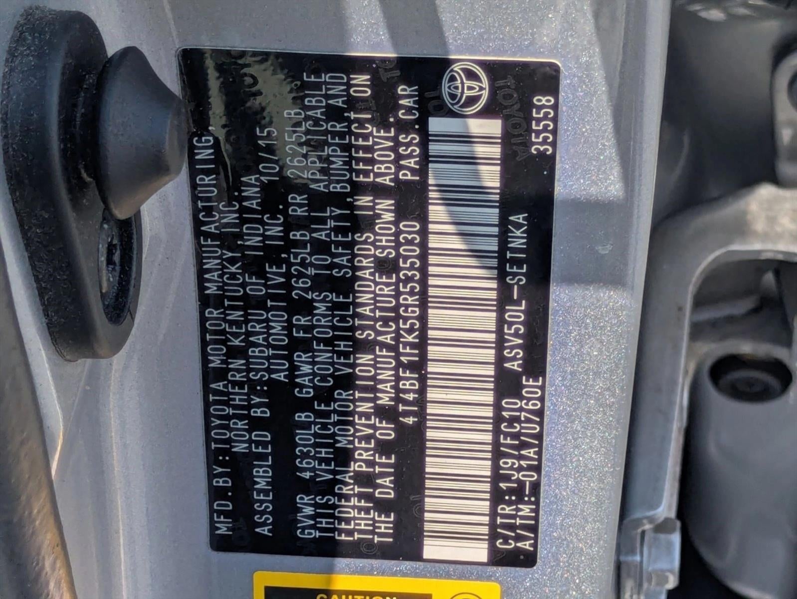 2016 Toyota Camry 4dr Sdn I4 Auto LE (SE)