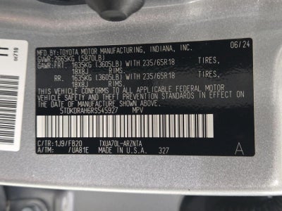 2024 Toyota Highlander LE FWD (Natl)