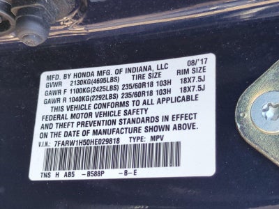 2017 Honda CR-V EX 2WD