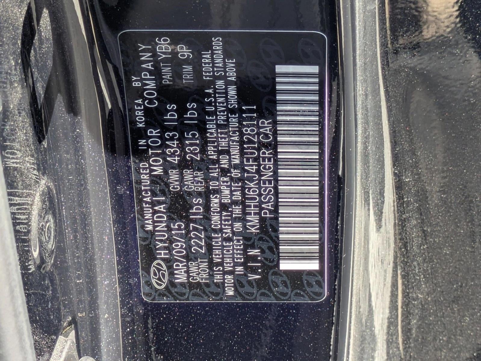 2015 Hyundai GENESIS Coupe 2dr 3.8L Man R-Spec