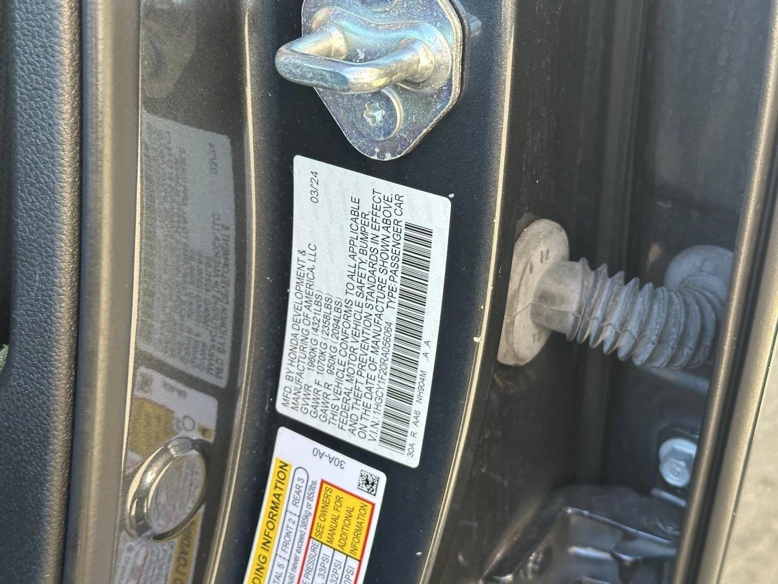 2024 Honda Accord Sedan LX CVT