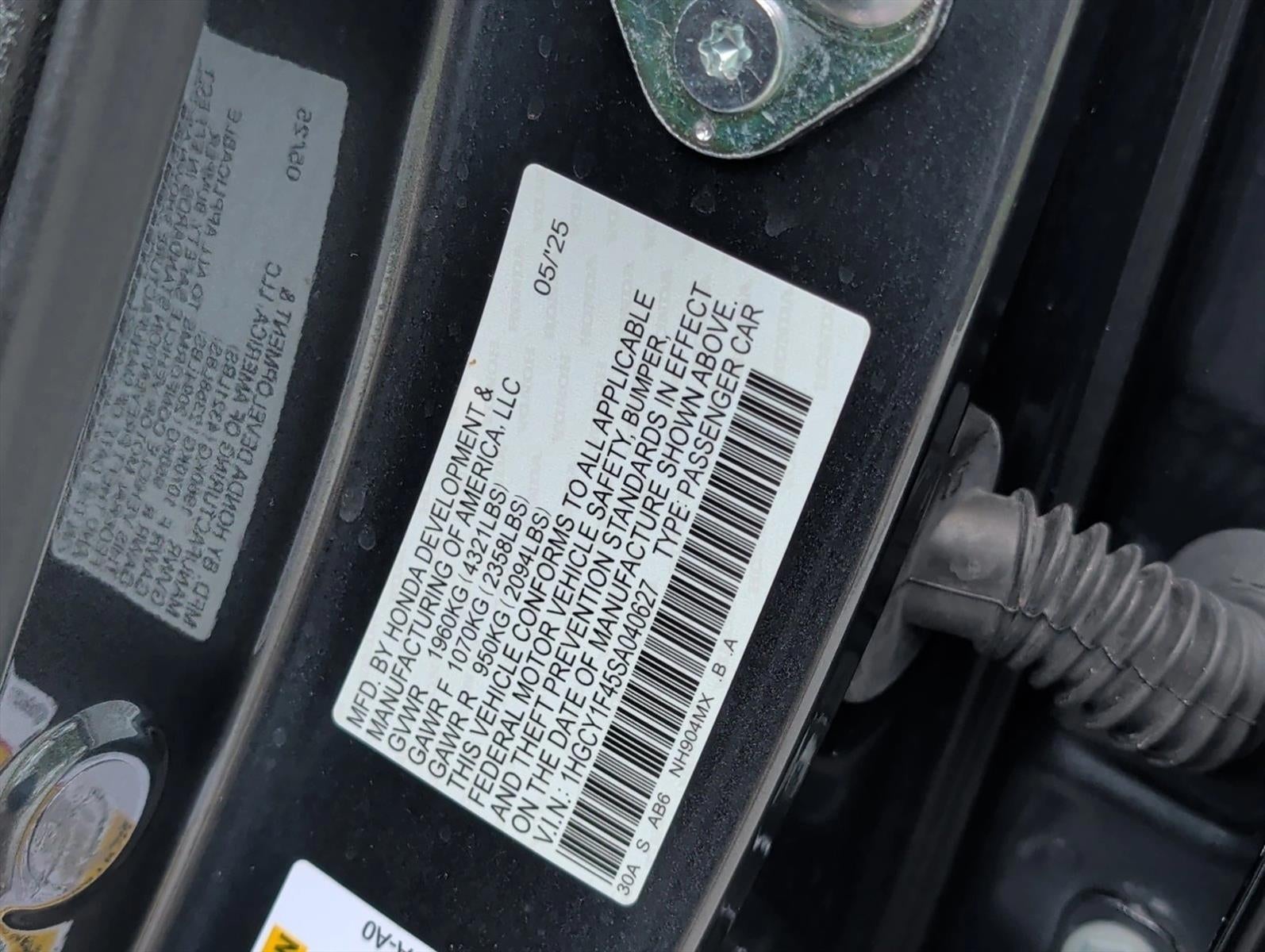 2025 Honda Accord Sedan SE CVT
