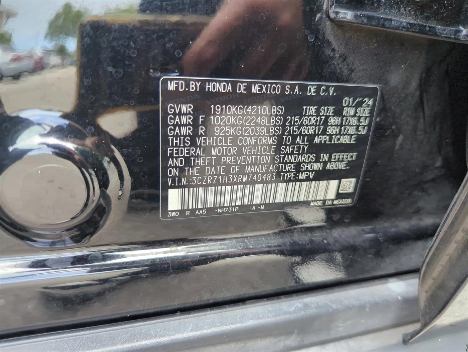 2024 Honda HR-V LX 2WD CVT