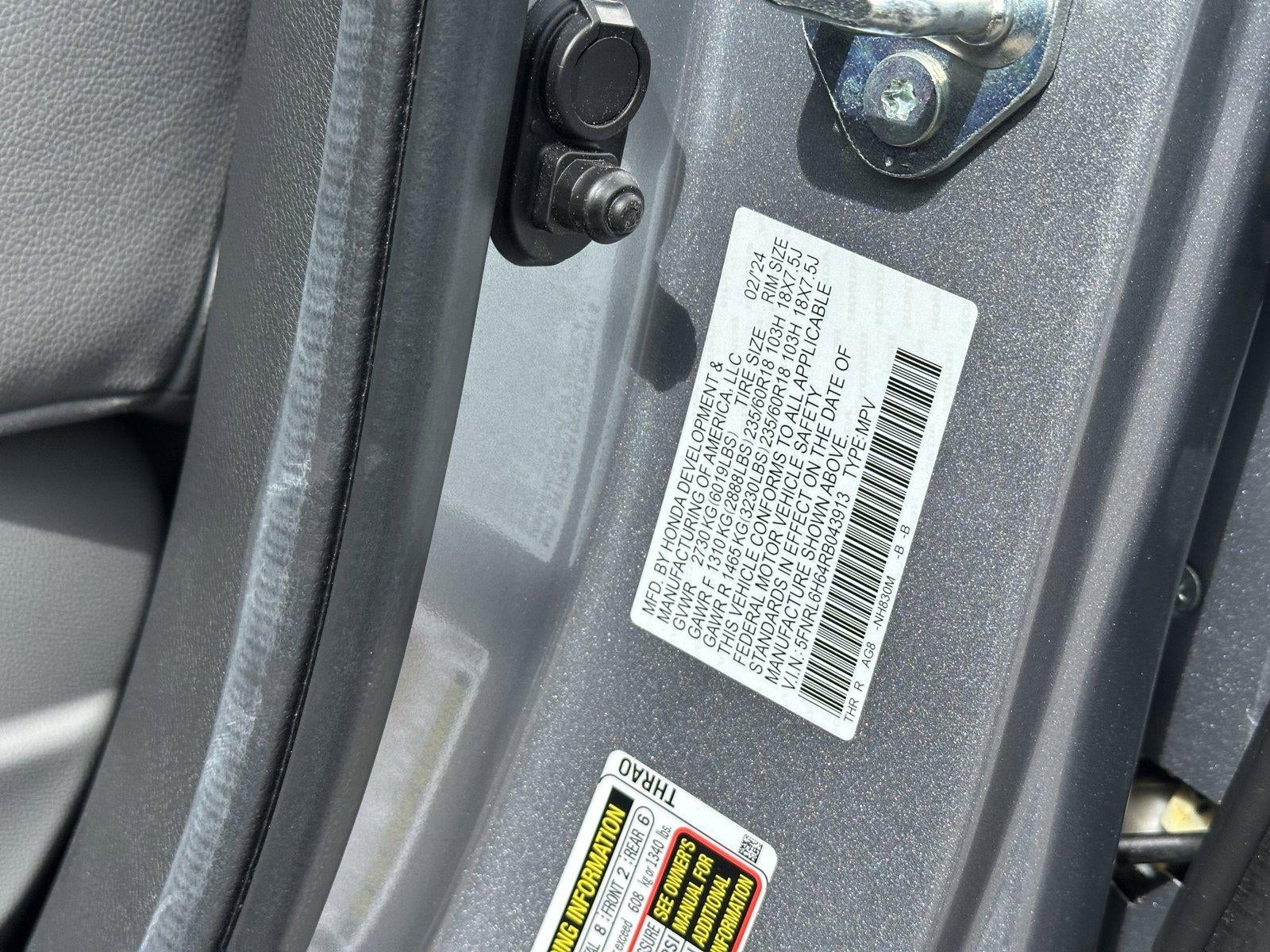 2024 Honda Odyssey EX-L Auto