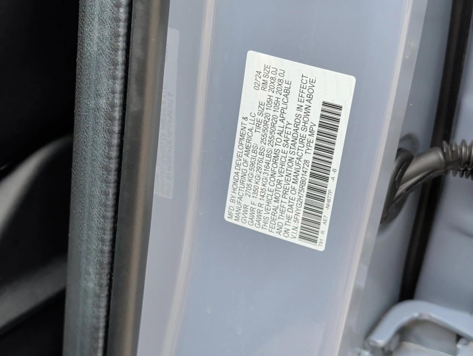 2024 Honda Pilot Touring 2WD