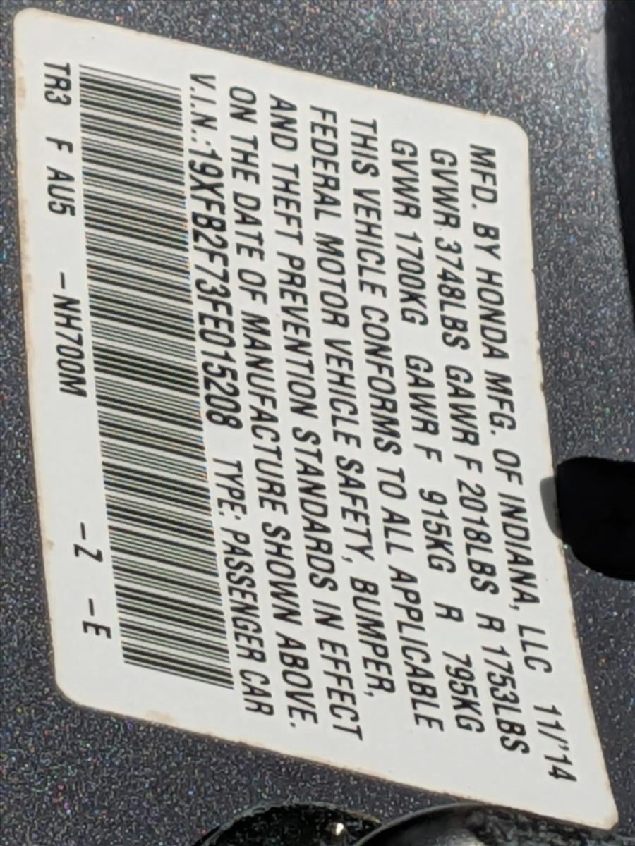 2015 Honda Civic Sedan SE CVT