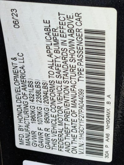 2023 Honda Accord Sedan LX CVT