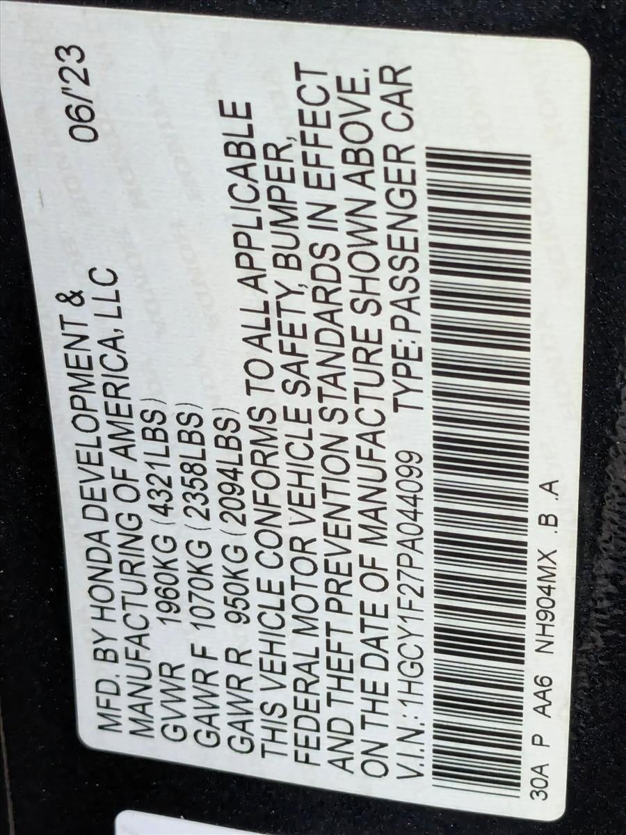 2023 Honda Accord Sedan LX CVT