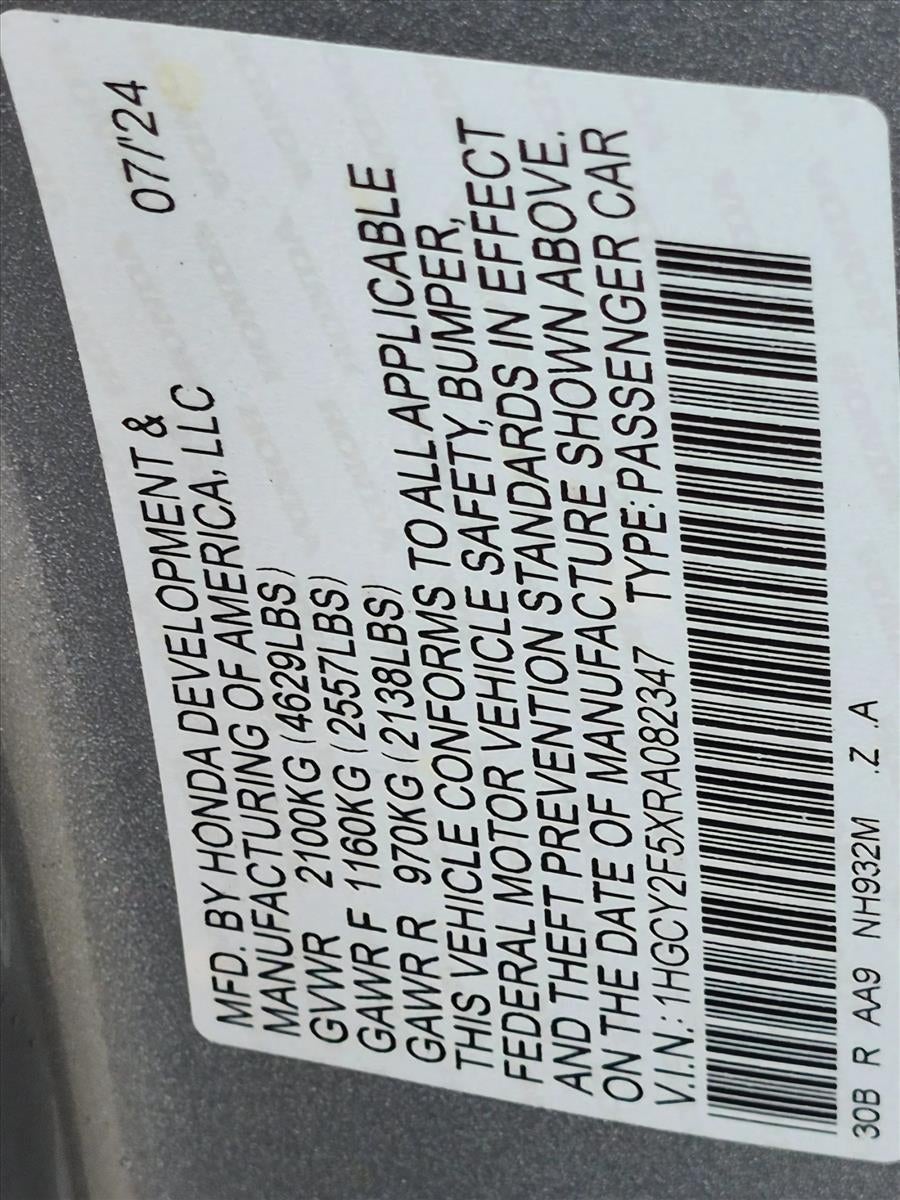 2024 Honda Accord Hybrid Sport Sedan