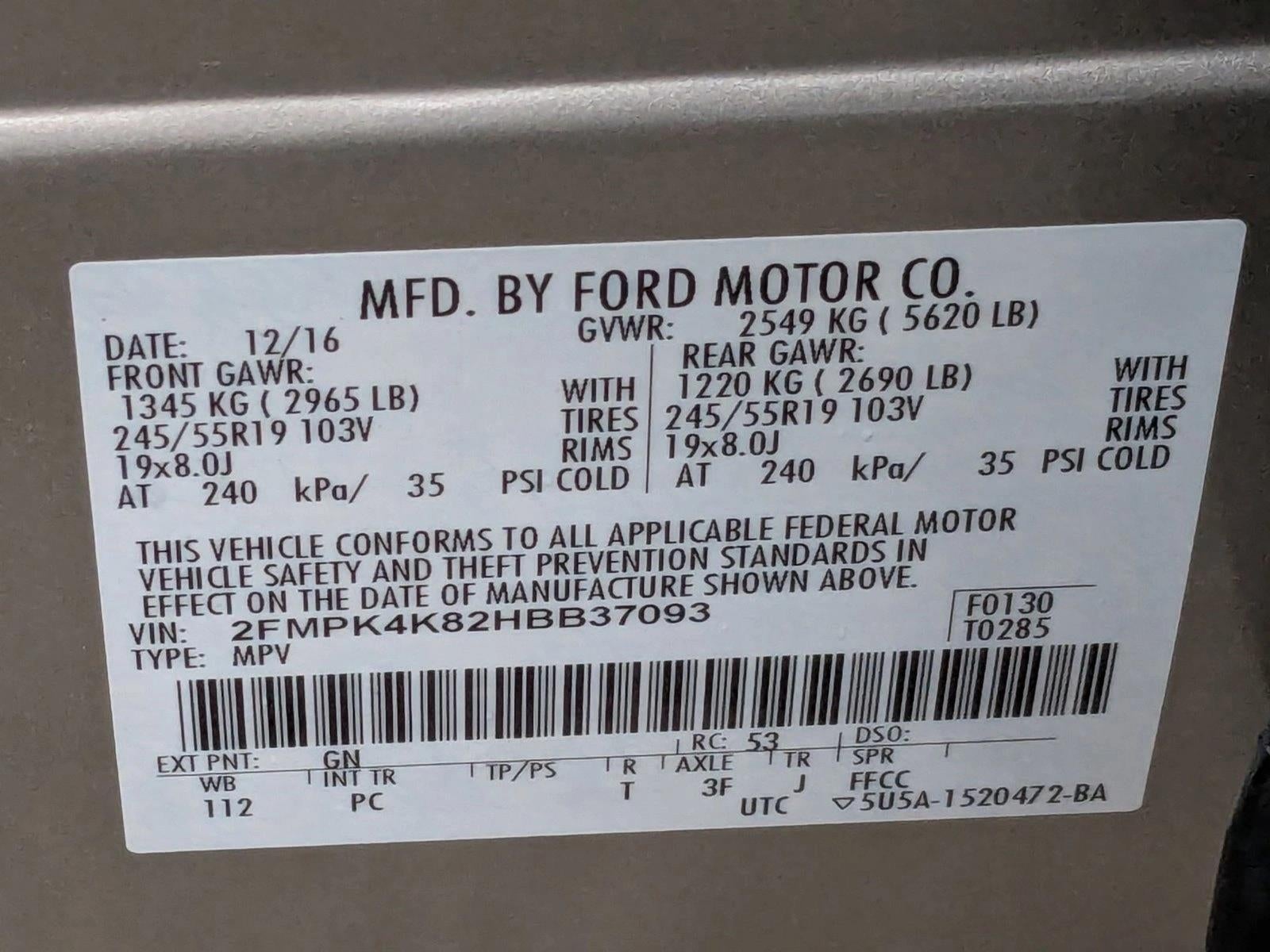 2017 Ford Edge Titanium AWD