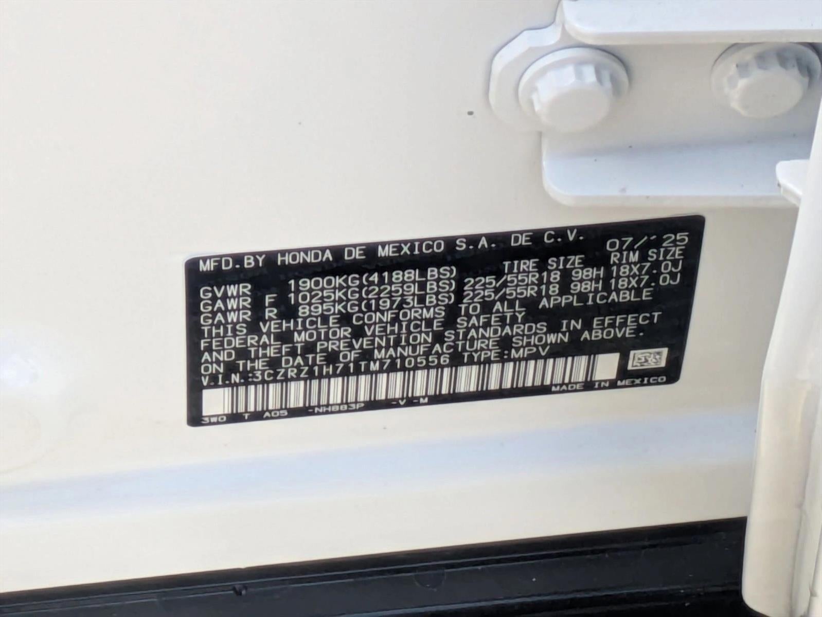 2026 Honda HR-V EX-L 2WD CVT