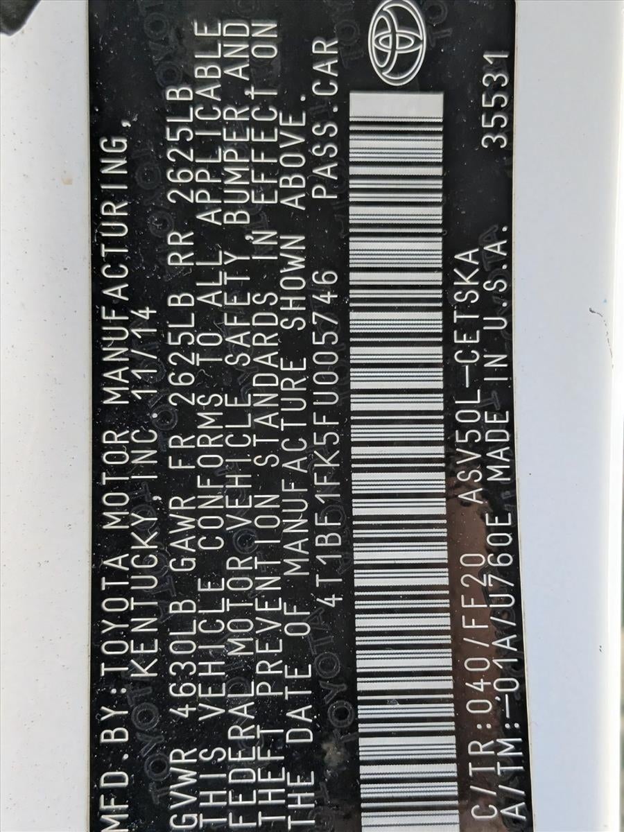 2015 Toyota Camry 4dr Sdn I4 Auto SE (SE)