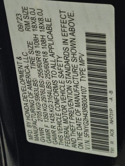 2024 Honda Pilot EX-L 8 Passenger 2WD