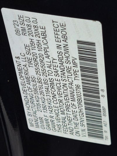 2024 Honda Pilot Touring 2WD