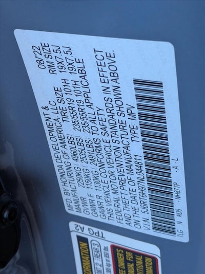 2022 Honda CR-V Hybrid Touring AWD