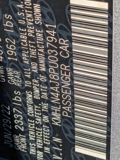 2023 Hyundai ELANTRA Hybrid Limited DCT