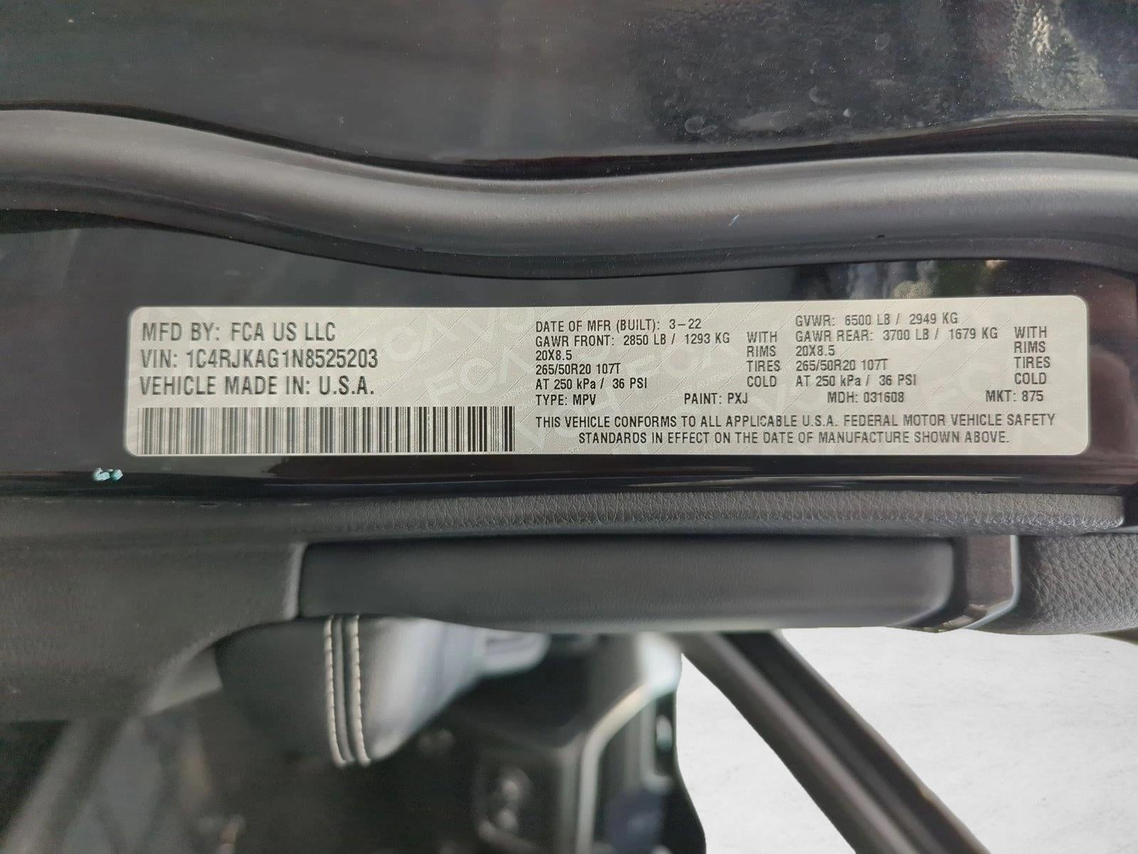 2022 Jeep Grand Cherokee L Altitude 4x4