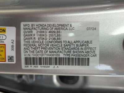 2024 Honda Accord Hybrid Sport-L Sedan