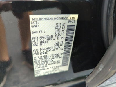 2021 Nissan Frontier Crew Cab 4x2 SV Auto
