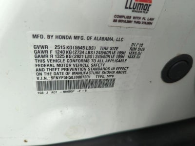 2018 Honda Pilot EX-L 2WD