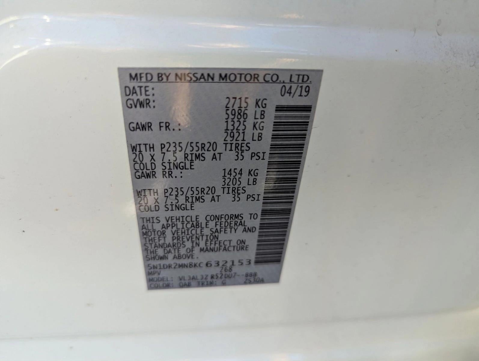 2019 Nissan Pathfinder FWD Platinum