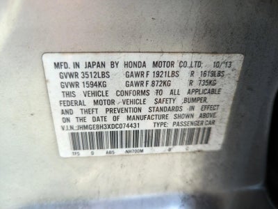 2013 Honda Fit Automatic