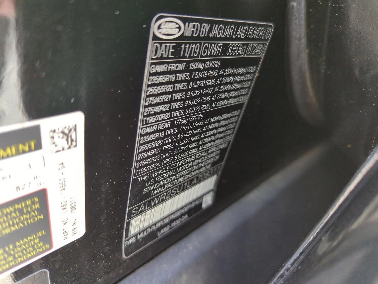 2020 Land Rover Range Rover Sport Turbo i6 MHEV HSE