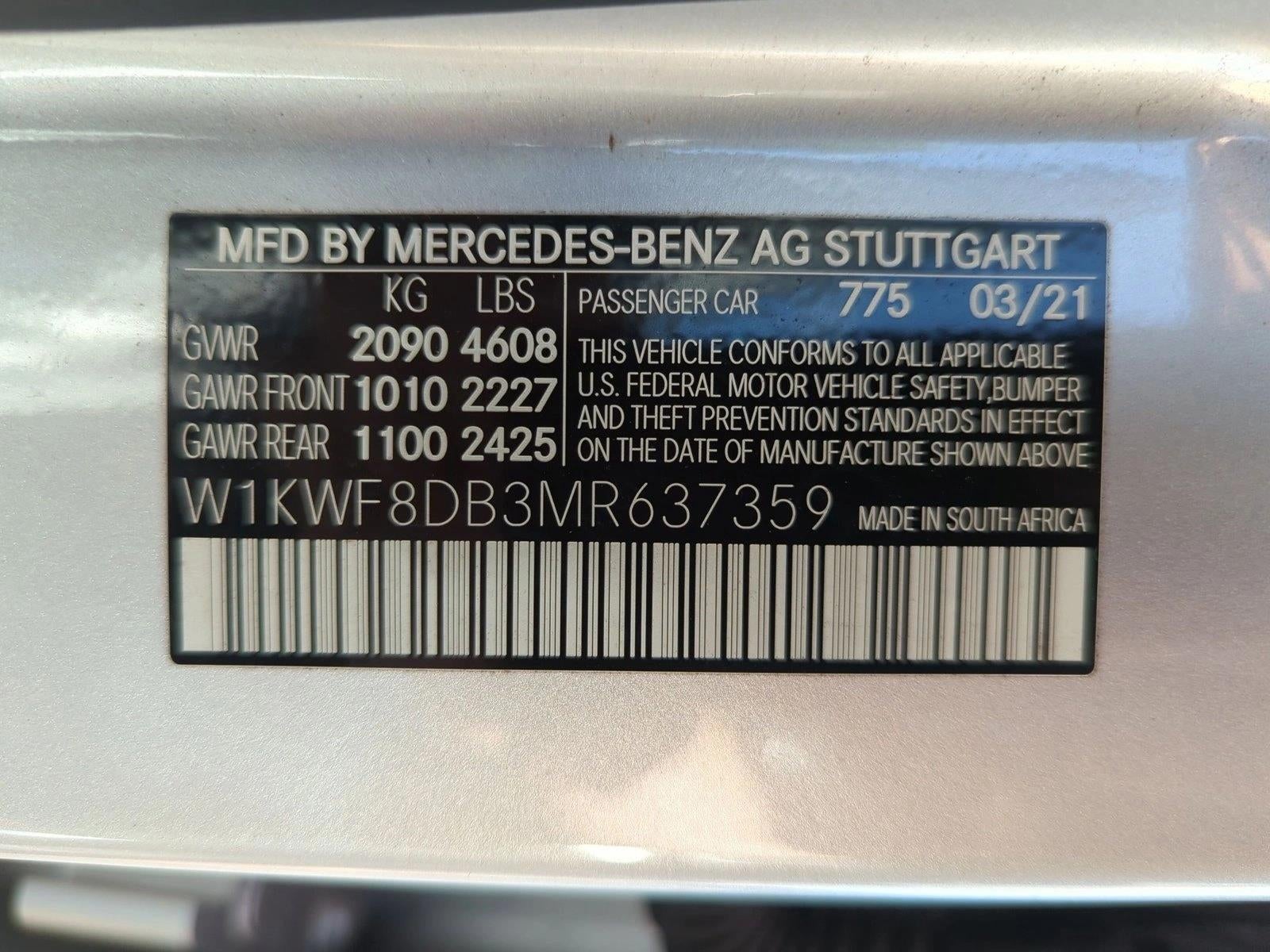 2021 Mercedes-Benz C-Class C 300 Sedan