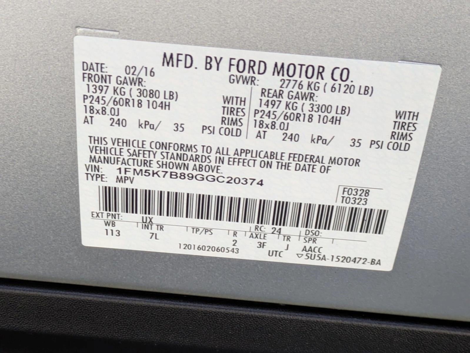 2016 Ford Explorer FWD 4dr Base