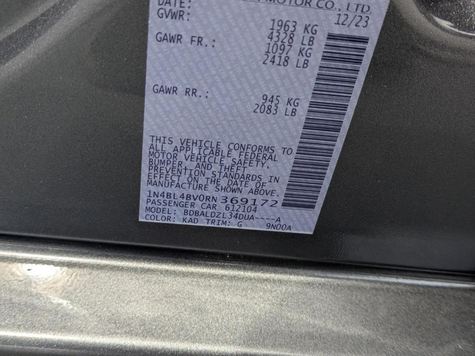 2024 Nissan Altima 2.5 S Sedan