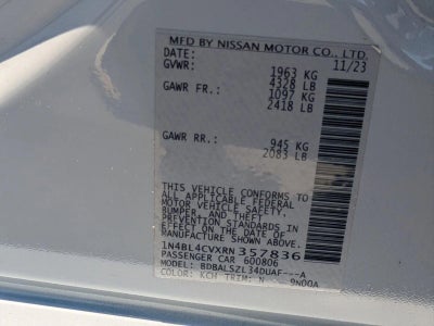 2024 Nissan Altima 2.5 SR Sedan