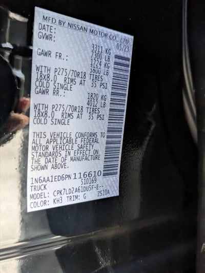 2023 Nissan Titan 4x4 Crew Cab PRO-4X
